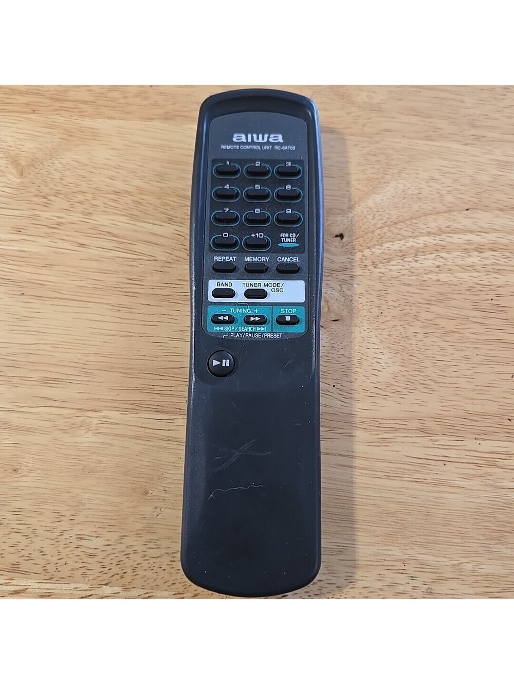 AIWA AUDIO System Remote Control RC-6AT03